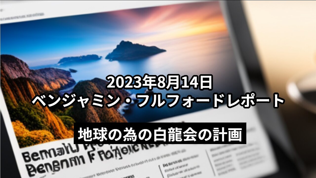 ベンジャミン・フルフォードレポート 2023年8月14日：地球の為の白龍会の計画