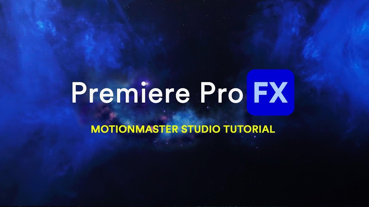 MOTION FX STUDIO Tutorial for Premiere Pro FX for Adobe Premiere Pro