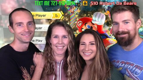 Laura plays Mario Kart 8 Deluxe with our neighbors on Nintendo Switch!