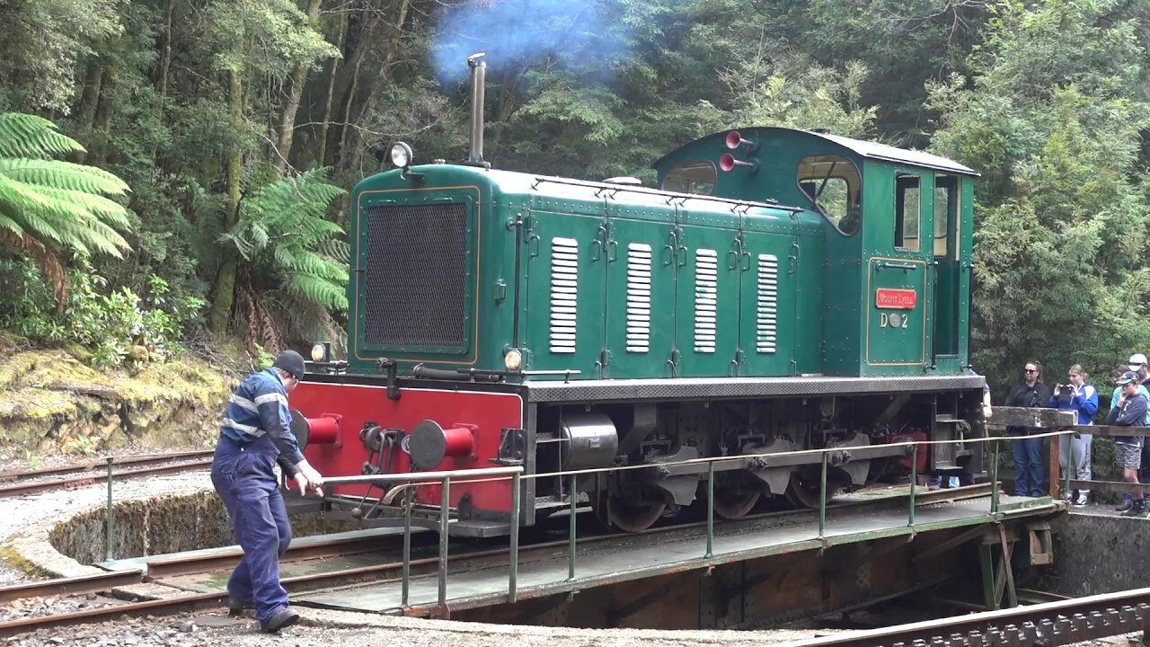 Turning a Diesel Locomotive by Hand