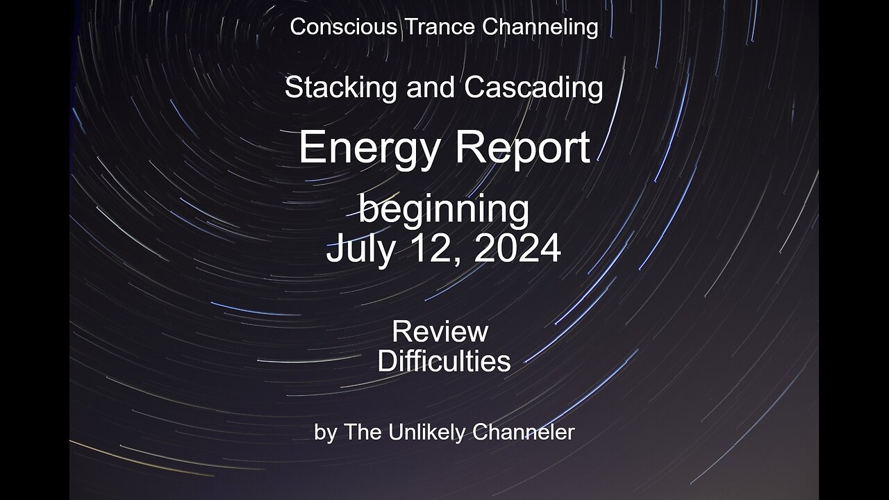 NEW Energy Report - continued Stacking and Cascading Energy