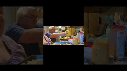 Nachos with home canned beans and queso