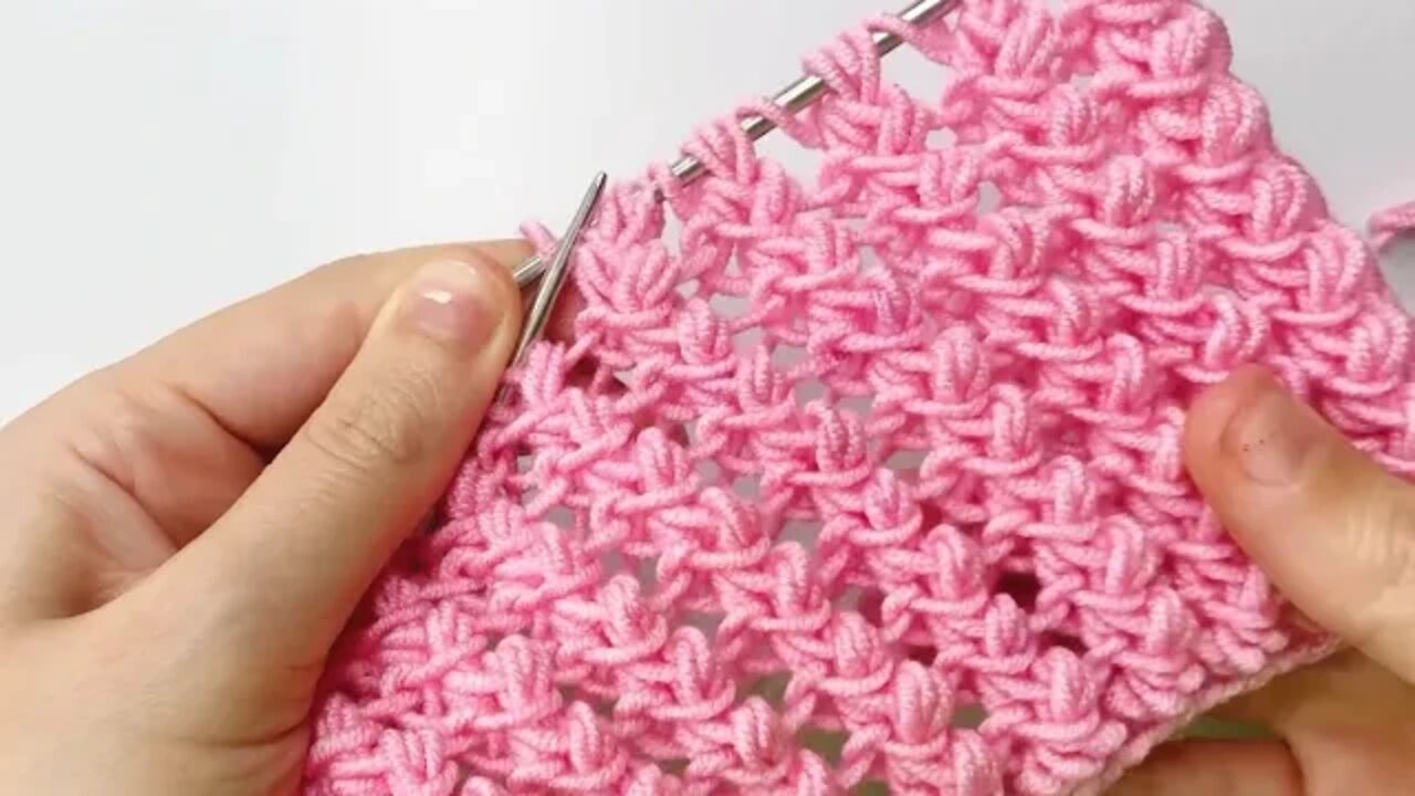 🧶How to knit tulip stitch