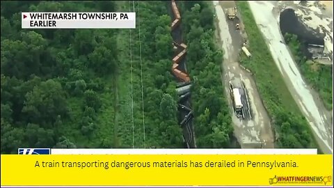 A train transporting dangerous materials has derailed in Pennsylvania.