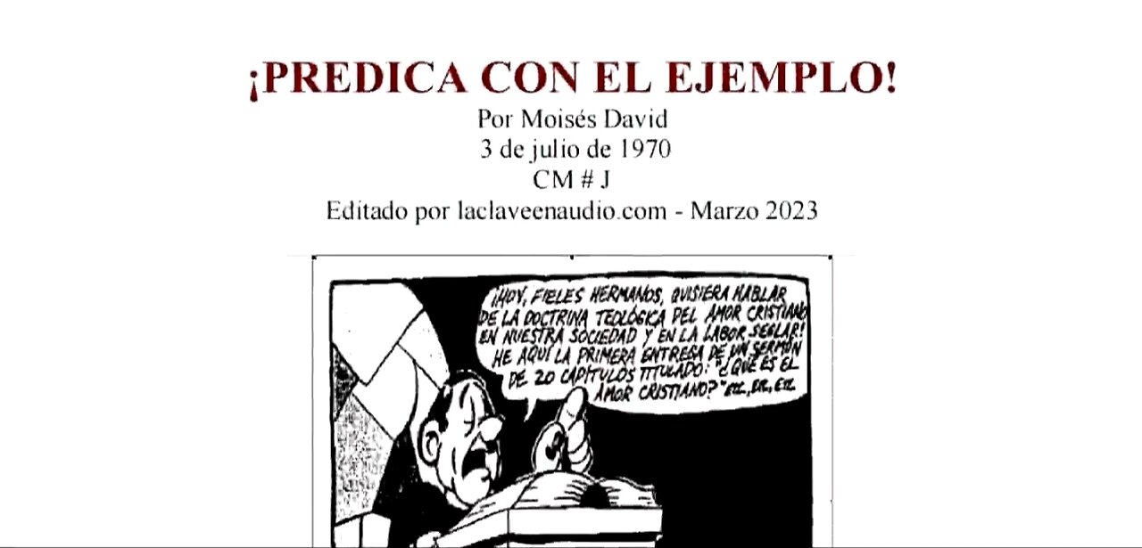 CM - PREDICA CON EL EJEMPLO!