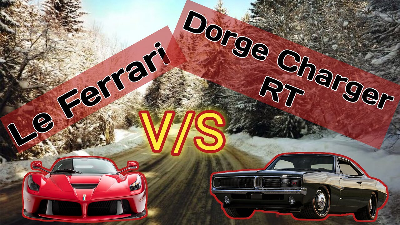 Le Ferrari and Dorge Charger Speed Test