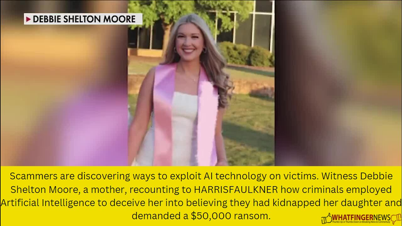 Scammers are discovering ways to exploit AI technology on victims. Witness Debbie Shelton Moore