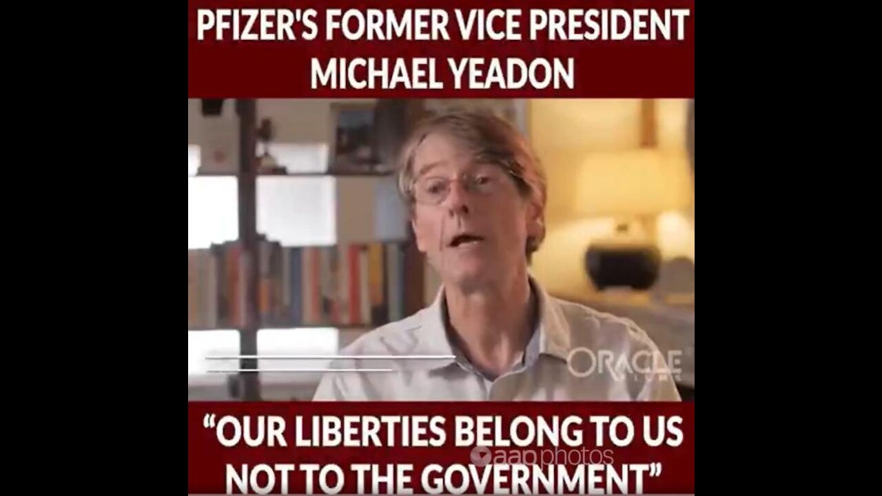 Former VP of Pfizer Michael Yeadon Setting the record straight