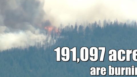 Wildfires are burning across 9 states