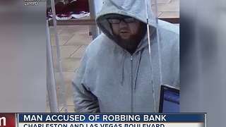 Las Vegas police seek bank robbery suspect