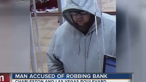 Las Vegas police seek bank robbery suspect