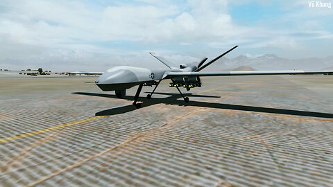 MQ-9 Reaper armed UAV equipped with modern missiles