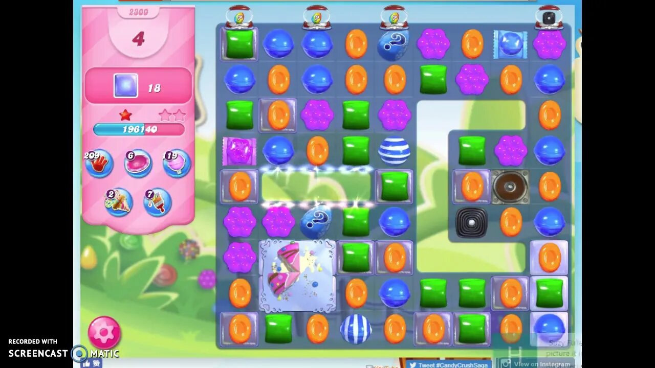Candy Crush Level 2300 Audio Talkthrough, 3 Stars 0 Boosters