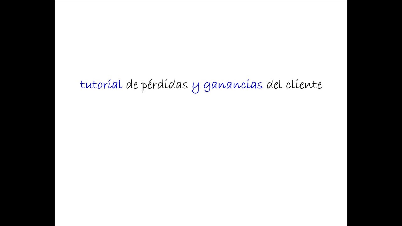 Web - Profit/Loss - Spanish