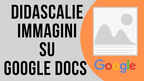 Didascalie immagini su Google Docs