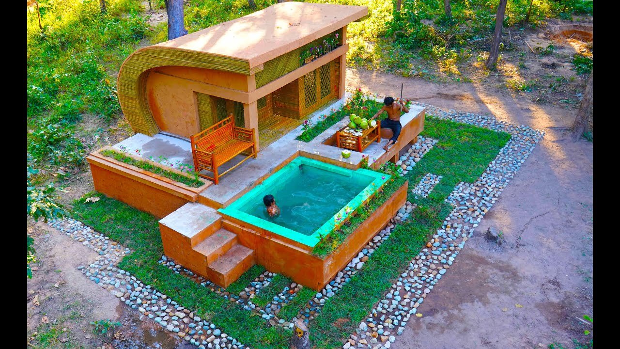 [ Full Video ] Building The Most Creative Bamboo Luxury Villa And Beautiful Swimming Pool