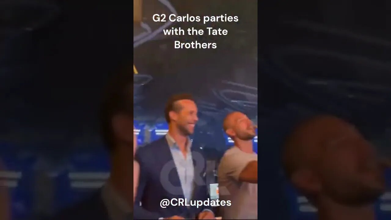 Video of G2 Carlos partying with the Tate Brothers #g2 #carlos #tristantate #tate #andrewtate