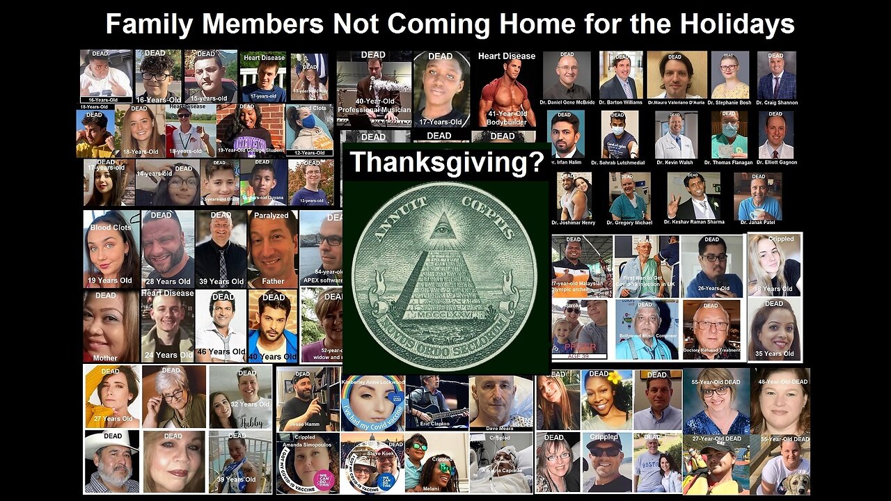 Nov. 28, 2023 AM / Happy Thanksgiving? - Not for families of people murder by government!