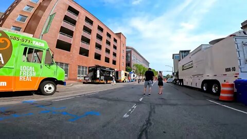 2022/05/21 downtown Rochester electric unicycle b-roll (feat. ripping a S18 on a closed course)