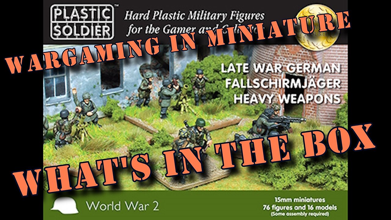 🔴 What's in the Box ☺ Plastic Soldier Co 15mm ww2 German Fallschirmjager Heavy Weapons