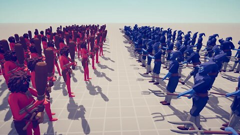 WAR 100 Clubbers VS 100 Farmers. Tottaly Accurate Battle Simulator. TABS