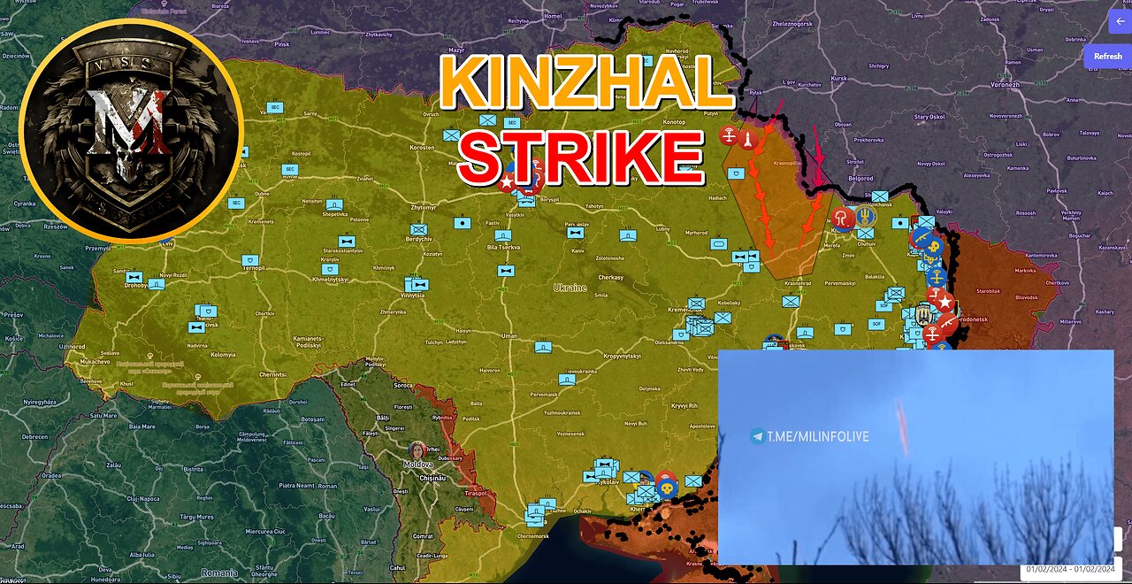 SnowStorm | Kinzhals Pummel Kiev In The Preparation For A Big Offensive. Military Summary 2024.01.02