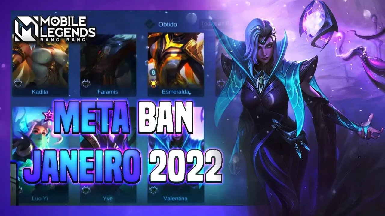 QUAIS HERÓIS BANIR | META BAN JANEIRO 2022 | Mobile Legends
