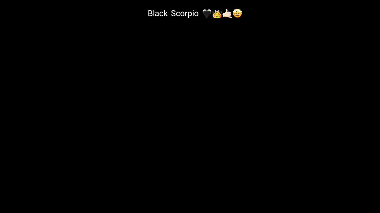 black Scorpio 🖤🖤🖤