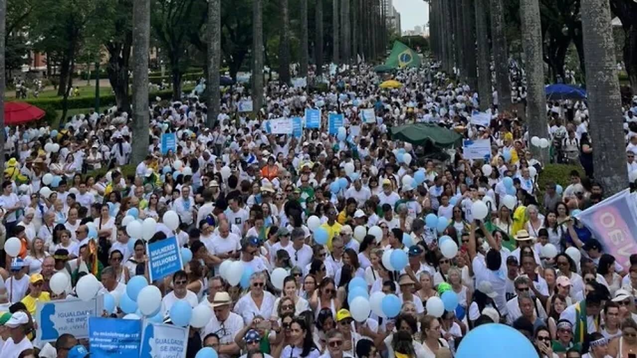 Manifestação contra o aborto reúne multidões em cem cidades brasileiras e seria maior ainda !