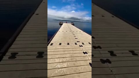A floating dock in Charlottetown