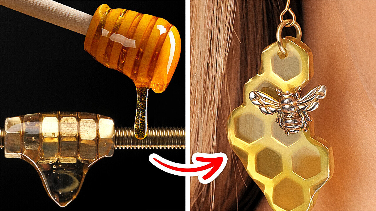 Stunning jewelry, you won’t even believe that they are made of nuts! 🍯