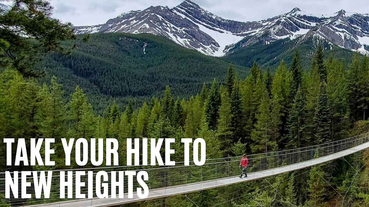 This Daring Alberta Hike Leads To A Sky-High Mountain Suspension Bridge