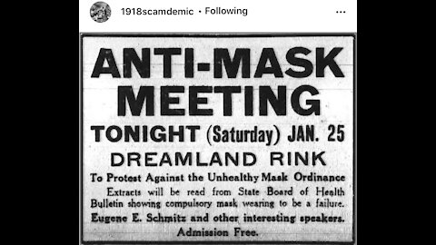 1918 Scamdemic caused by the \/@€€iN£