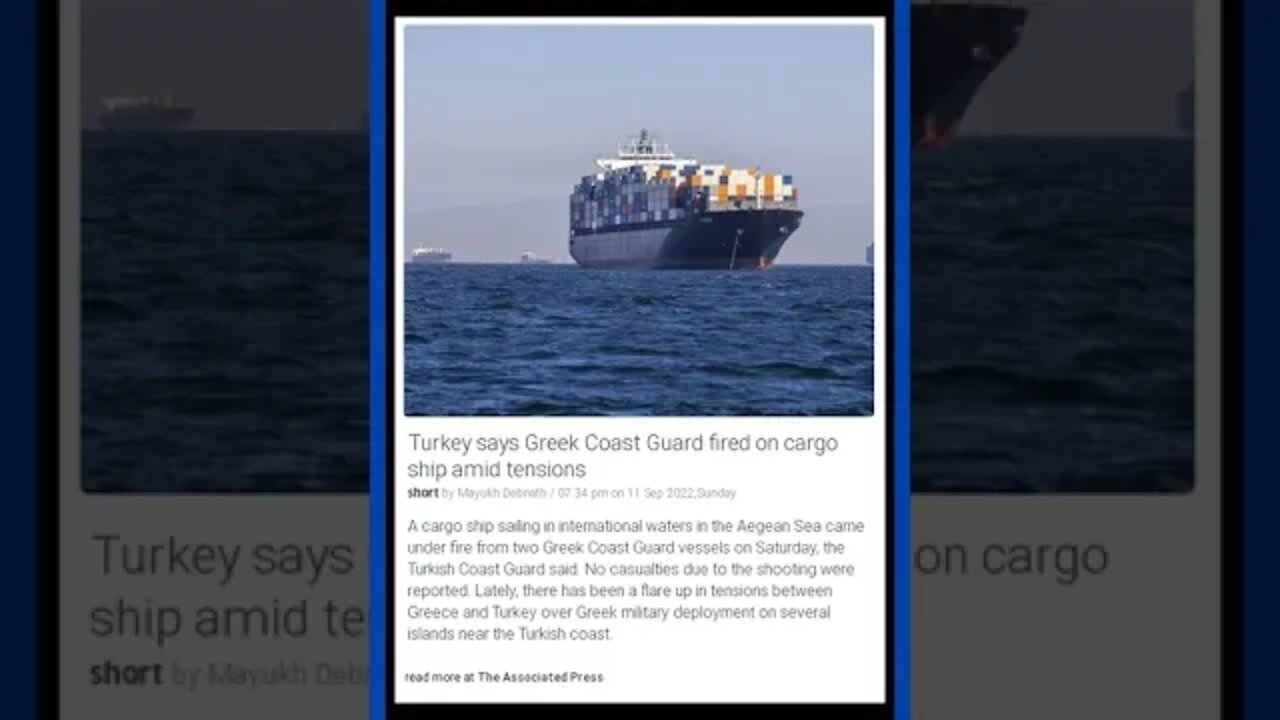 Latest Headlines | Turkey and Greece at War: Coast Guard Ships Open Fire | #shorts #news