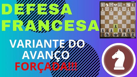 Defesa Francesa Variante do Avanço Forçada? #xadrez #defesafrancesa