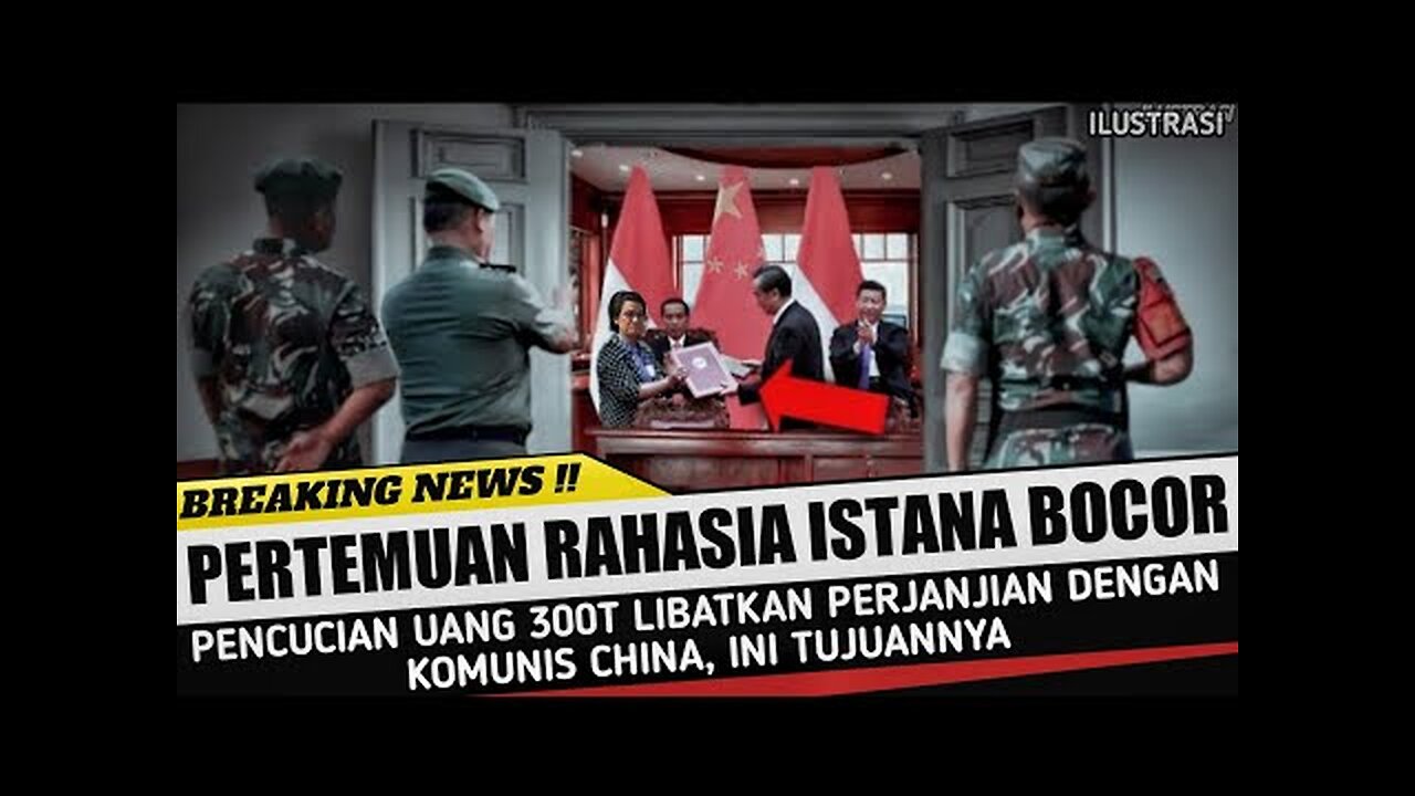 Ada Perjanjian Besar Antara Jokowi, Sri Mulyani Dengan China Terkait Pencucian Uang 300 Triliyun Rupiah Untuk Tunda Pilpres 2024, Pertemuan Rahasia Ini Akhirnya Bocor