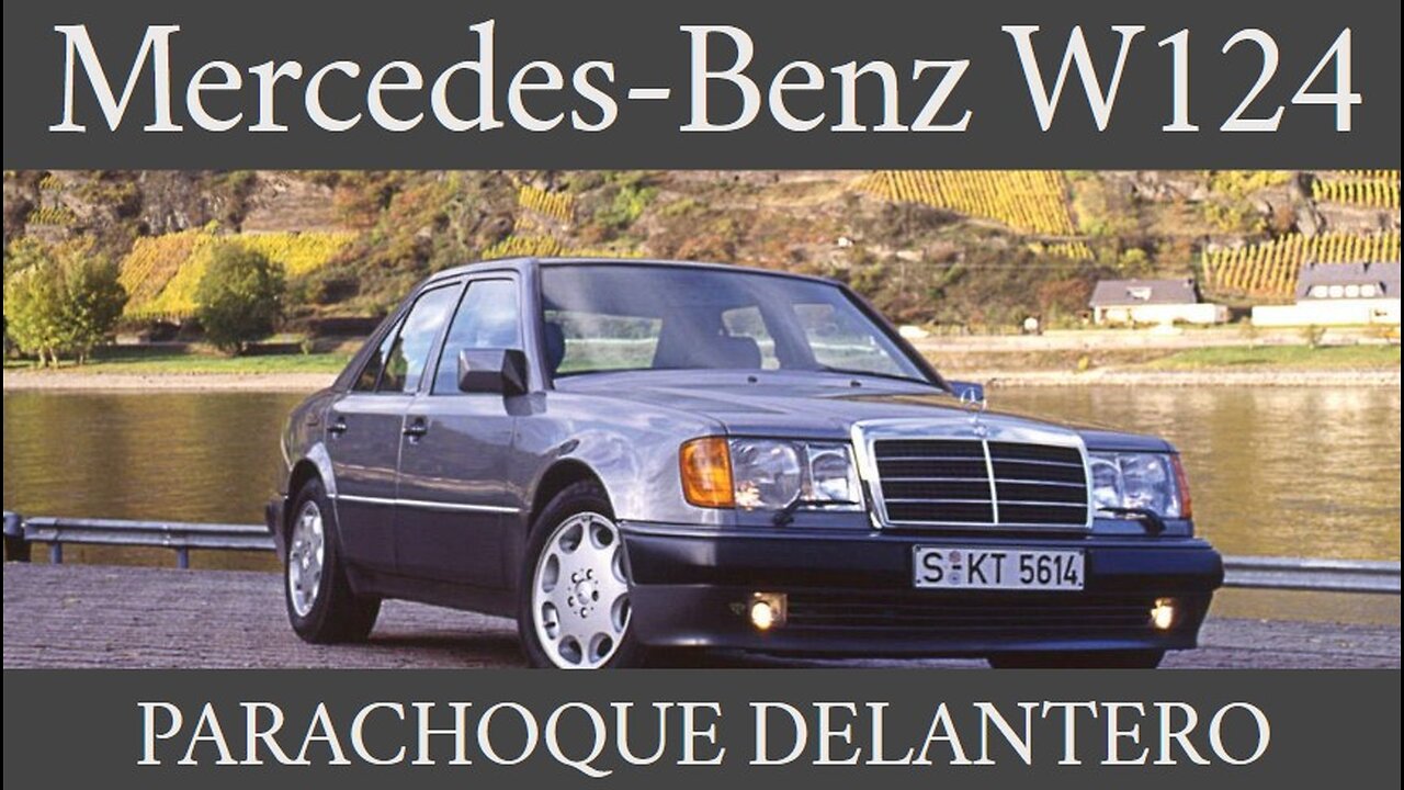 Mercedes Benz W124 - Cómo quitar, cambiar, desmontar el paragolpe delantero tutorial