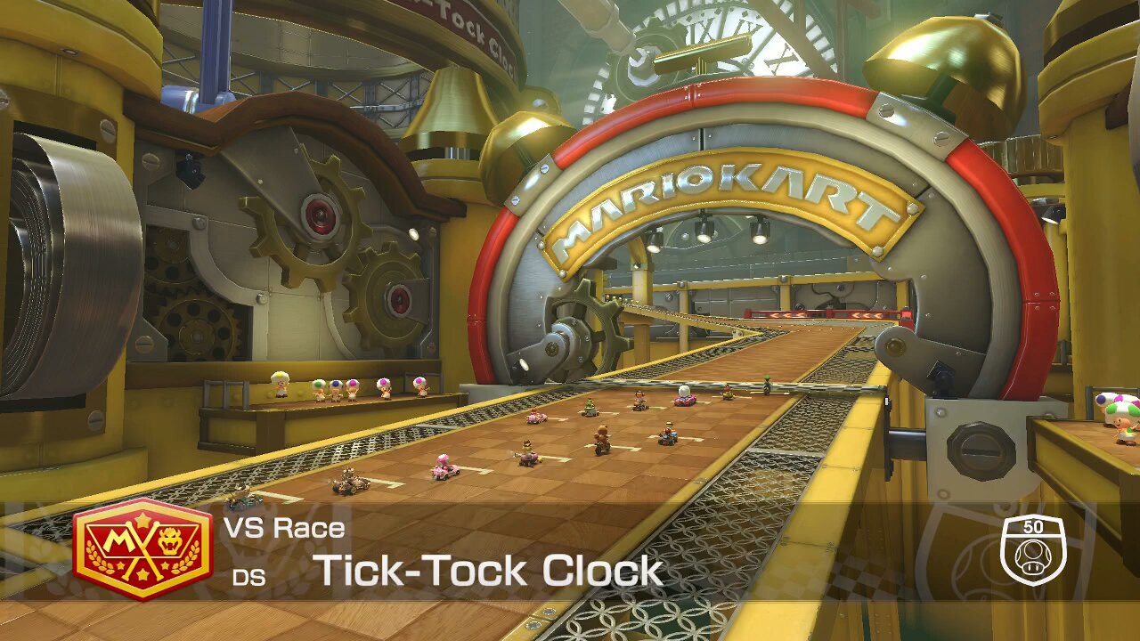 Mario Kart 8 Deluxe - 50cc (Hard CPU) - (DS) Tick Tock Clock