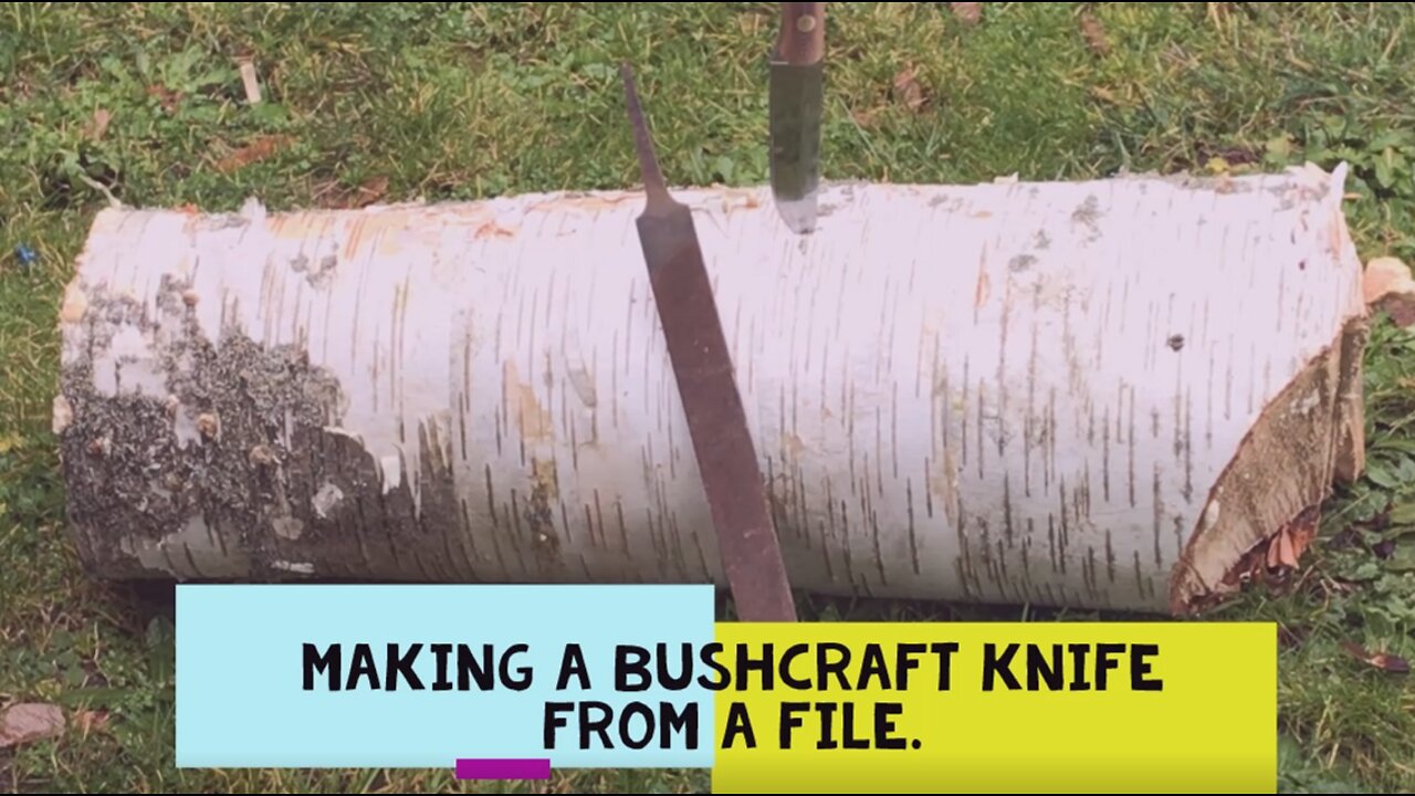 Making a bushcraft knife from a file, heat treated in a kitchen oven.