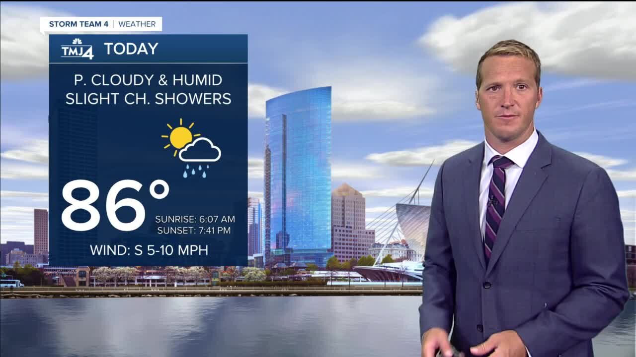 Hot and humid Monday