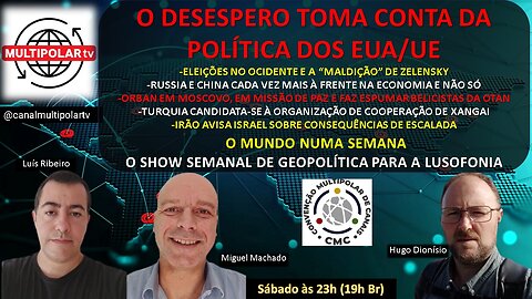 O DESESPERO TOMA CONTA DOS EUA E UE! O MUNDO TORNOU-SE UM LOCAL MUITO PERIGOSO!