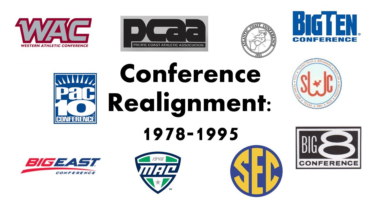 College Football Realignment: 1978-1995 - Every MOVE, Every TEAM, Every YEAR