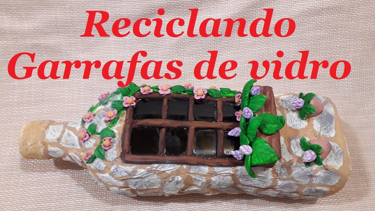 GARRAFA VIDRAÇA - RECICLANDO GARRAFAS DE VIDRO FLOREIRA E JANELA @lucibuzo 