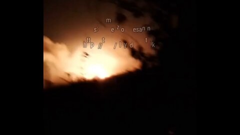 Footage of TOS-1 rockets on positions of the Armed Forces of Ukraine