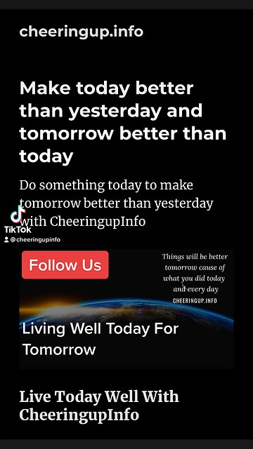 Living Well Today For Today