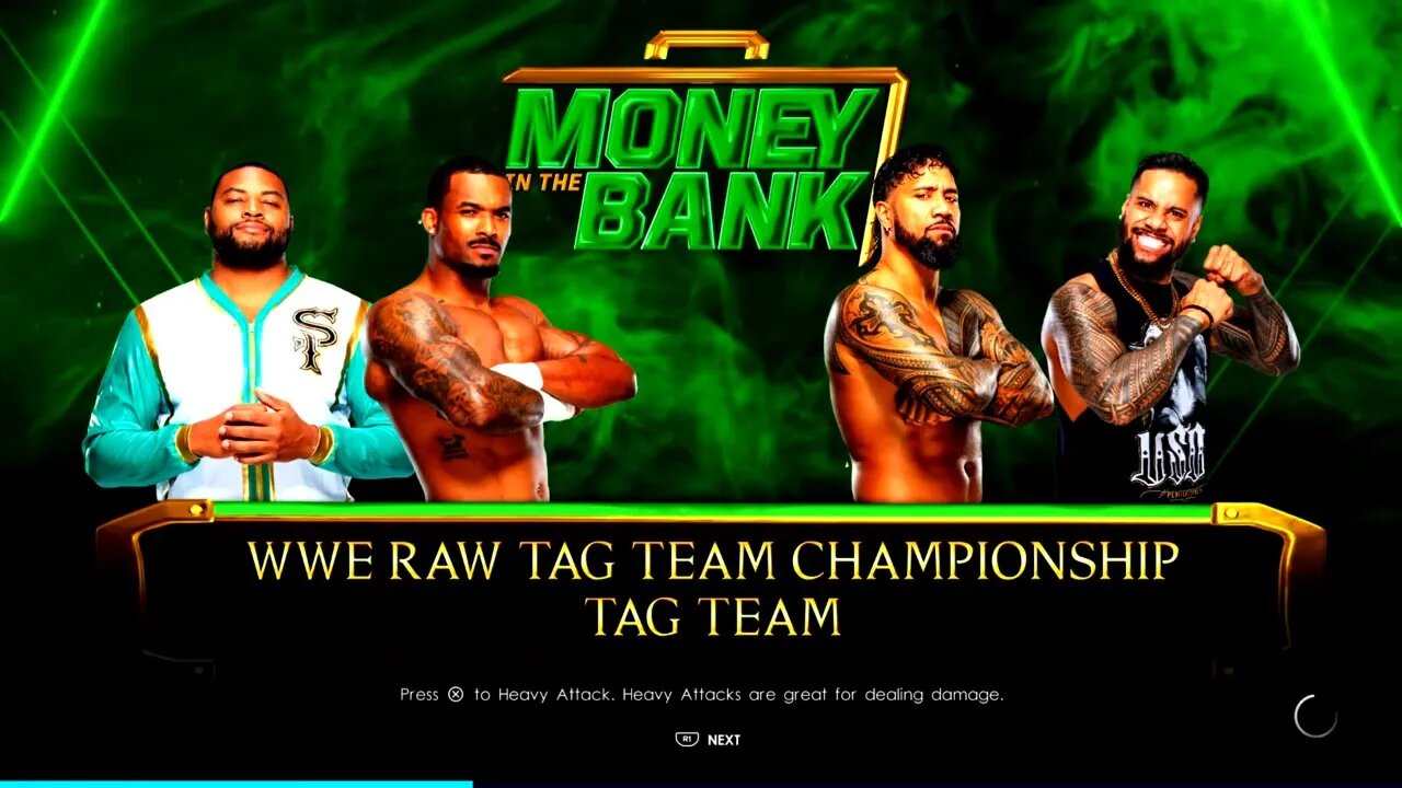WWE Money in the Bank 2022 The Usos vs The Street Profits for the Undisputed WWE Tag Team Titles