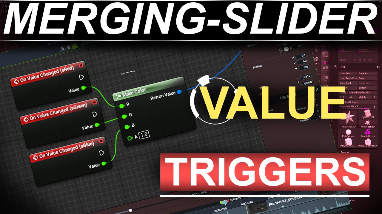 Unreal-5 Menu UI: Merging Slide Value Triggers (60 SECONDS!!)