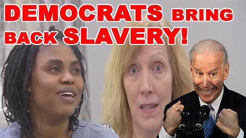 SHOCKING! White Democrat provided with her own Black Slave by Joe Biden!