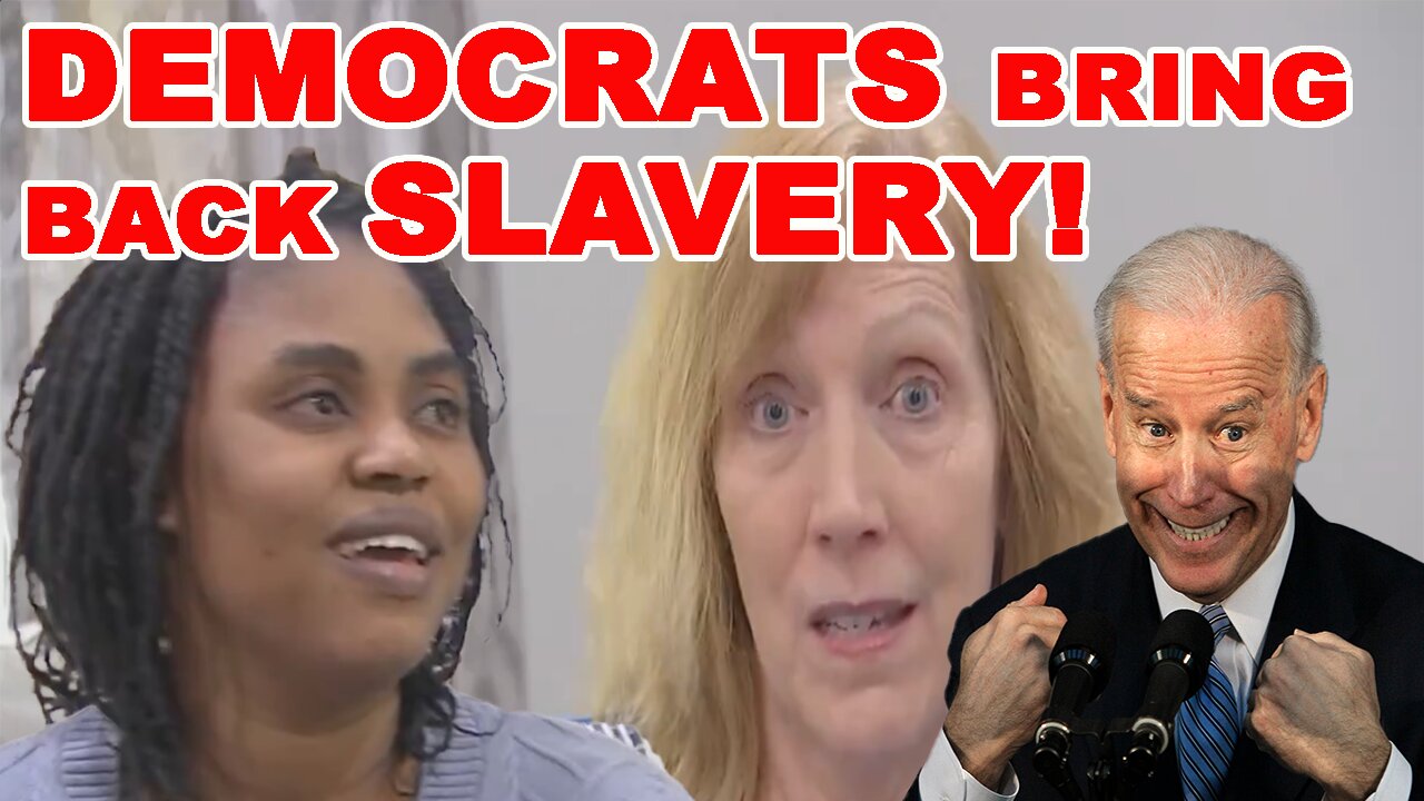 SHOCKING! White Democrat provided with her own Black Slave by Joe Biden!