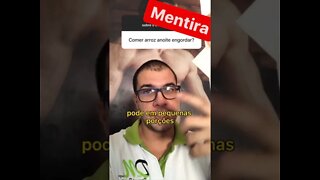 Comer arroz a noite engorda?